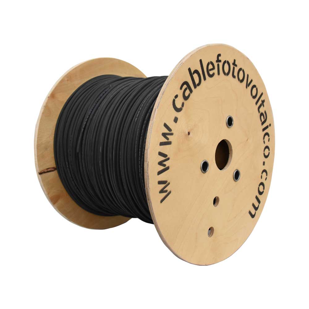 Photovoltaic Cable 2000V H1Z2Z2-K 6mm2 Black
