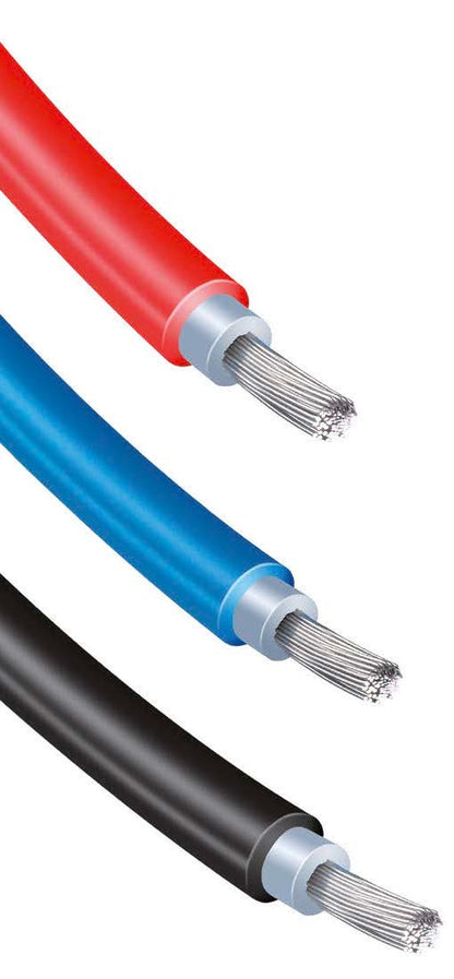 Photovoltaic Cable 2000V H1Z2Z2-K 6mm2 Red